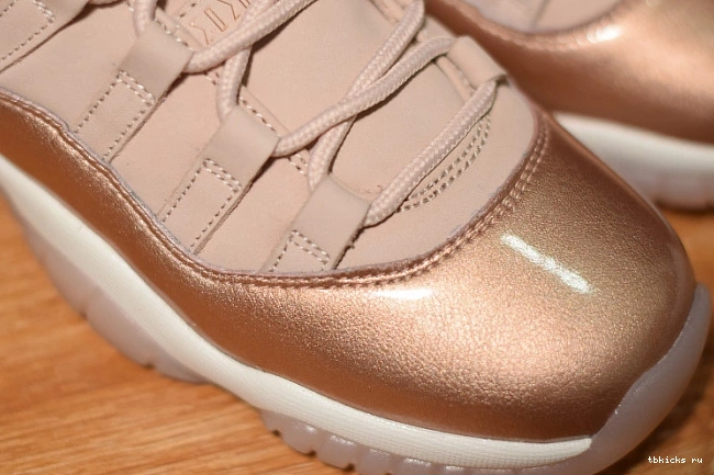 Cheap TB Gold Rose Jordan AH7860-105 Air 11 GS Low 0808
